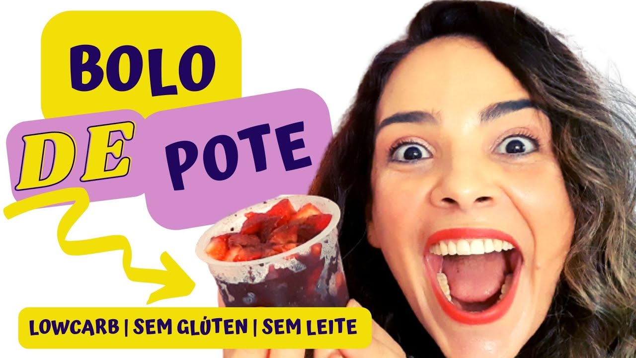 Bolo De Pote Lowcarb Fácil | Morango Com Chocolate | Sem Glúten | Sem Leite👍