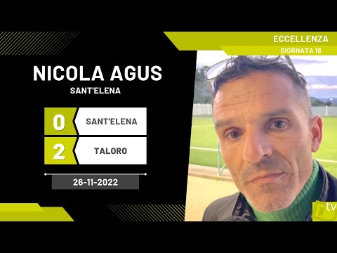 Nicola Agus allenatore Sant'Elena 26-11-2022 - Diario Sportivo