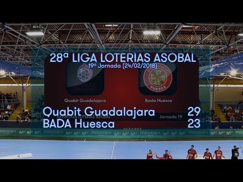 LIGA LOTERIAS ASOBAL J19 Quabit Guadalajara - BADA Huesca 29 - 23
