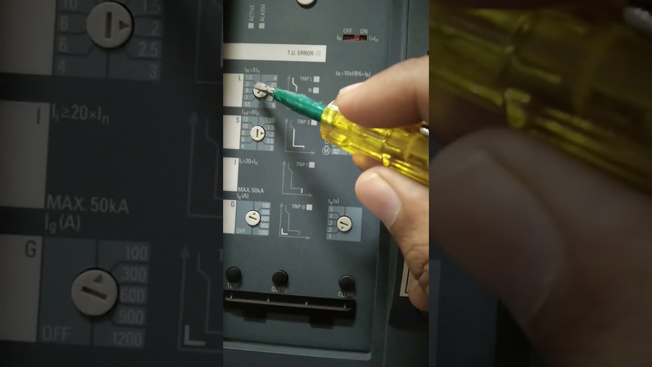 ACB Breaker Relay Setting(L-S-I-G)#Shorts