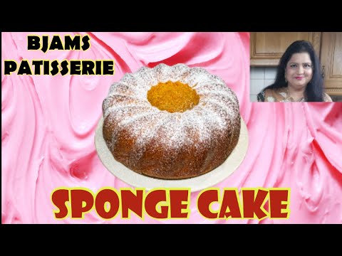 SPONGE CAKE | BJAMS PATISSERIE WITH SADIA IQBAL | WITH ENGLISH SUBTITLE