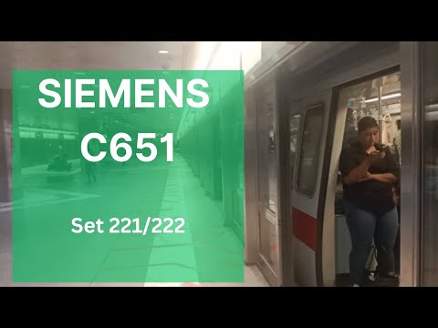 EWL I Siemens C651 set 221/222 - from Bedok to lavender