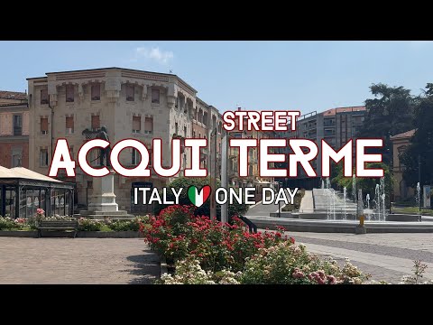 ACQUI TERME VIDEO 4K ITALY 🇮🇹 || #travel #citywalk #music #italy