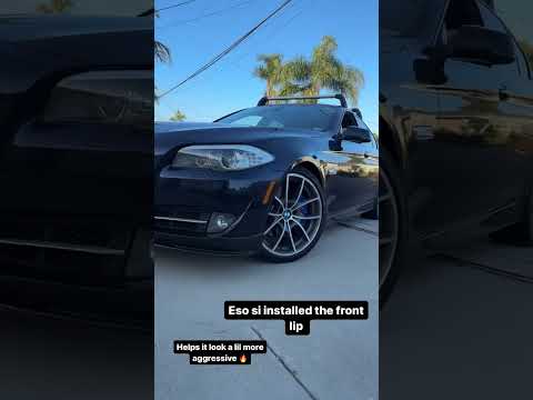 535i f10 bmw non m sport bumper with lower lip installed