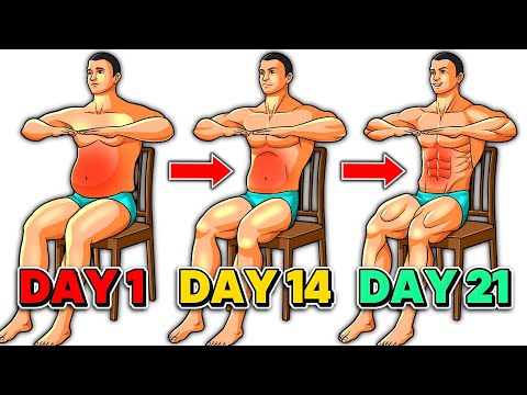 Easy Chair Abs Workout at Home | 10 Minute Seated Core Exercises for Men, Women, Seniors & Beginners