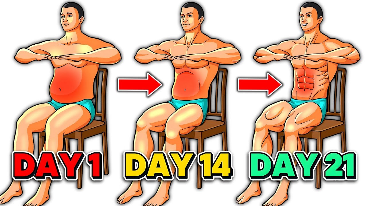 Easy Chair Abs Workout at Home | 10 Minute Seated Core Exercises for Men, Women, Seniors & Beginners