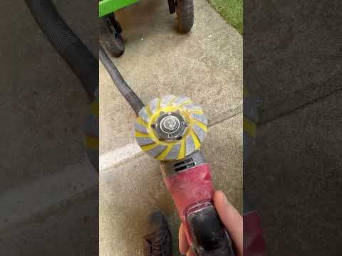 how to remove high spots in concrete using diamond grinding wheel