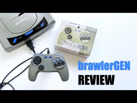 Retro Fighters BrawlerGen 2-In-1 Controller for Sega Saturn and Sega Genesis REVIEW