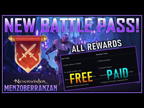 REWARDS REVEALED: New M25 Battle Pass! (3 coal motes + 2 legendary choice packs) - Neverwinter