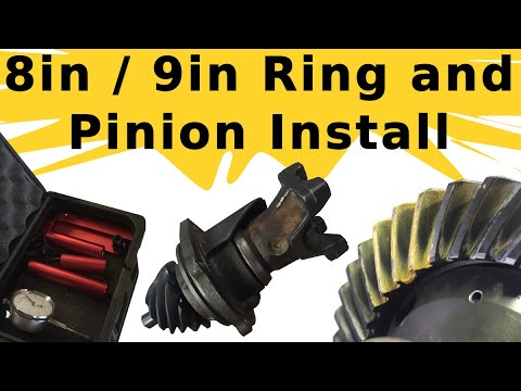 Ford 8in / 9in Ring and Pinion Gears Install. With Pinion Preload, Gear BackLash, Pinion Depth Tool