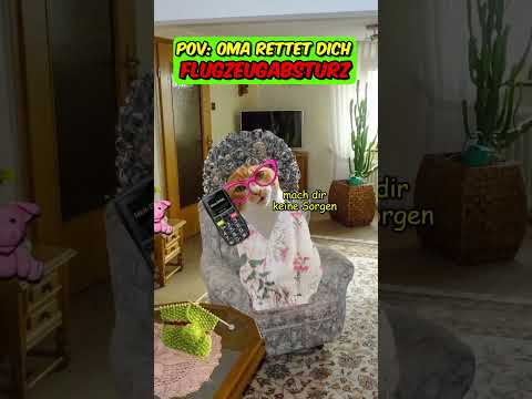 PoV: Grandma saves you from a plane crash #grandma #plane #catvideos #funny