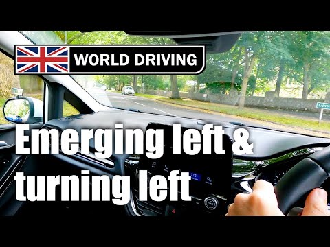How To Emerge Left at Junctions & Turn Left - Junctions Driving Lesson