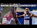 Morhad Amdouni sparks Olympic water bottle controversy during men’s marathon | New York Post