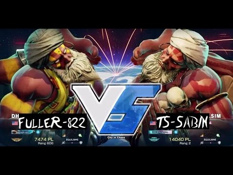 SF5 / V - FulleR_822 (Dhalsim) vs TS-Sabin (Dhalsim) - Ranked match, incredible FT1 !