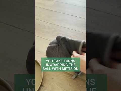 Christmas Saran Wrap Game - how to make and play it #shorts