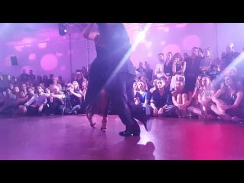 Sebastian Achaval  and  Roxana Suarez  are  dancing  to  "  Quién sos  "  by  Orquesta Típica Misteriosa Buenos Aires  at  Łódź Tango Salon Festival  in  2016