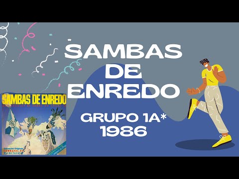 LP SAMBAS DE ENREDO 1986 - TOP TAPE  - GRUPO 1A - RJ (COMPLETO COM LETRAS)