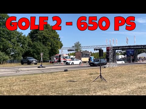 VW Golf 2 Turbo 650 PS E85 Viertel Meile German Racewars 2022
