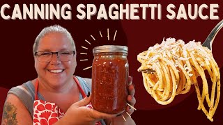 Canning the BEST Spaghetti Sauce from Fresh Tomatoes