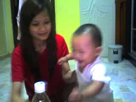 Baby Shermaine laughing