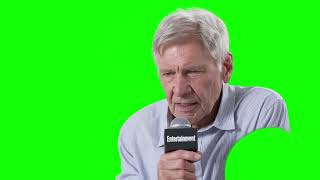 Harrison Ford "I will not answer that stupid question" green screen