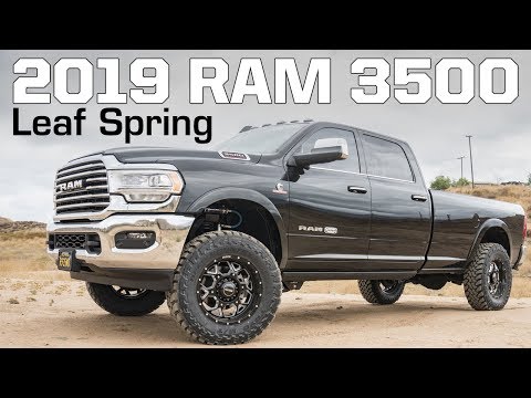 2019+ Ram 3500 4x4, Diesel with Factory Rear Leaf Springs