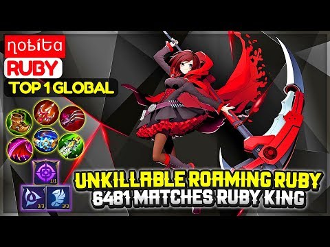Unkillable Roaming Ruby, 6481 Matches Ruby King [ Top 1 Global Ruby ] ղօҍíԵɑ -  Mobile Legends Video
