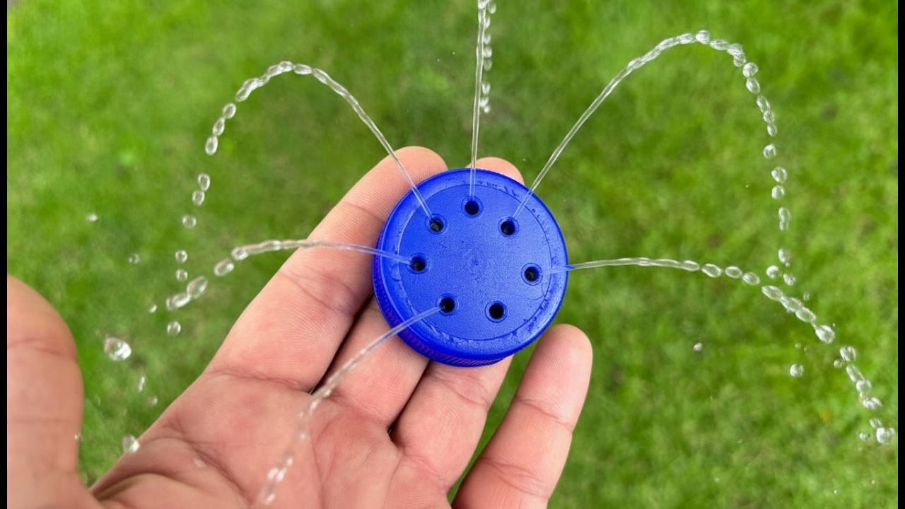 A Secret Method for Automatic Watering Using Plastic Lids