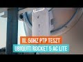 Ubiquiti Rocket 5 AC Lite PTP teszt Ubiquiti Rocket 5 AC Lite PTP teszt
