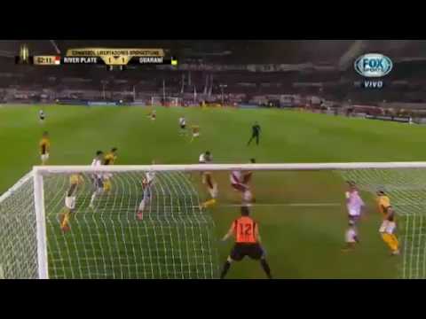 Gol de Pinola - River 1 - 1 Guaraní - Copa Libertadores 2017 - Octavos - Vuelta