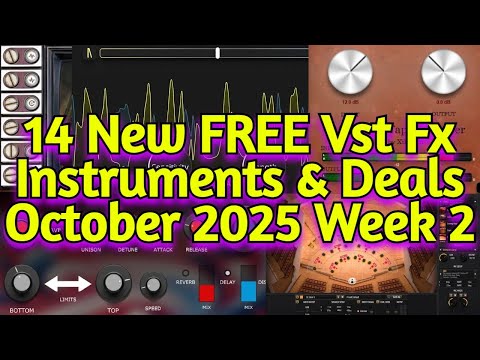 14 Best New FREE Effect Plugins, Virtual Instruments, Sample Packs & Deals - OCTOBER 2025 Week 2
