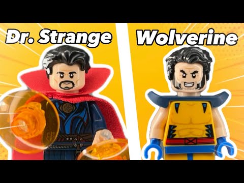 I UPGRADED LEGO MARVEL MINIFIGURES!!!