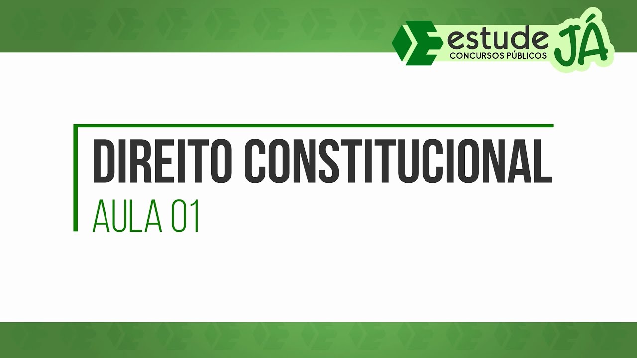 Curso GRATUITO de Direito Constitucional - Começando do Zero - Aula 01