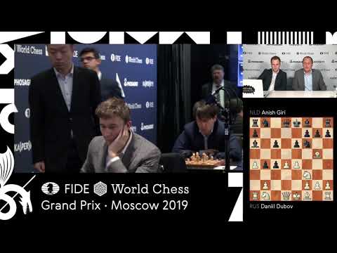 Moscow Grand Prix 2019. Round 1, game 2. Daniil Dubov - Anish Giri