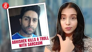 Abhishek Bachchan Shuts Down A Troll With Sarcasm Who Asked Him, \