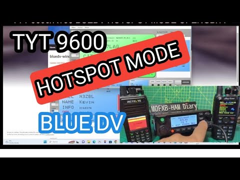 TYT9600 - HOTSPOT MODE USING OpenGD77 & BlueDV