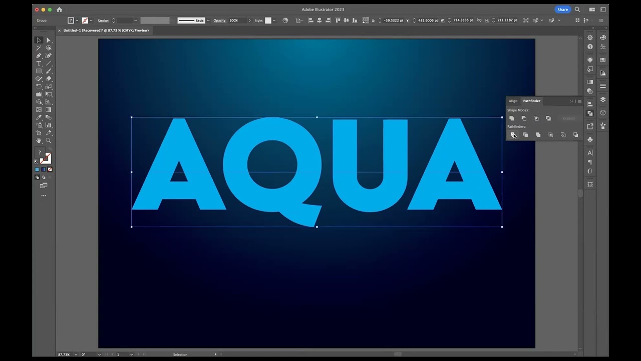 Liquid Reflect Type Effect - Adobe Illustrator