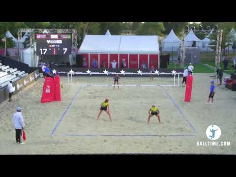 Hughes/Cheng USA 2x0 Andressa/Vitoria BRA