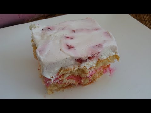 French dessert, 'ice-box cake'| Amazingly delicious no bake strawberry dessert