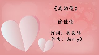 《真的傻》（《一吻定情》电影主题曲）-  徐佳莹 （有声）Zhen De Sha ( song from movie "fall in love at first kiss") - Lala Hsu