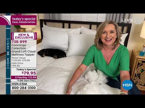 Concierge Collection Grand Loft Cloud Mattress Topper