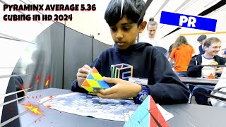 5.63 PR Pyraminx Average | Cubing In HD 2024