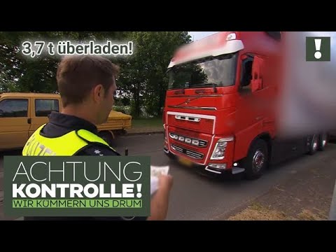LKW wiegt 43,7 Tonnen! Weiterfahrt verboten! | Achtung Kontrolle