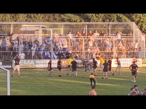 Próba konfrontacji kibiców. Finał baraży o 3 ligę: Naprzód Jędrzejów - Glinik Gorlice | 22.06.2025
