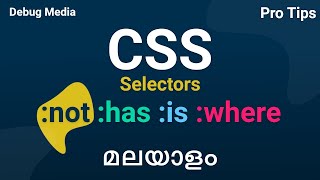 CSS Selectors, Combinators, Logical Properties | Css malayalam | web development tutorial