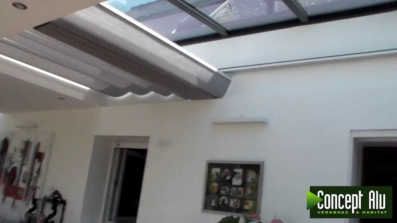 Store pour puits de lumière véranda Nouvelle Extanxia CONCEPT ALU Evada