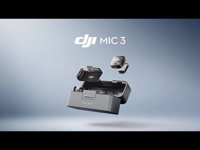Vidéo DJI MIC 3 (2 Émetteurs TX + 1 Récepteur RX + Boitier de recharge)