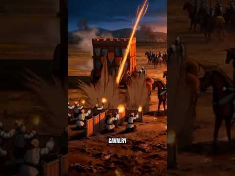 Medieval Peasants Built a Wooden Tank That Destroyed Armored Knights #historyshorts #warwagon