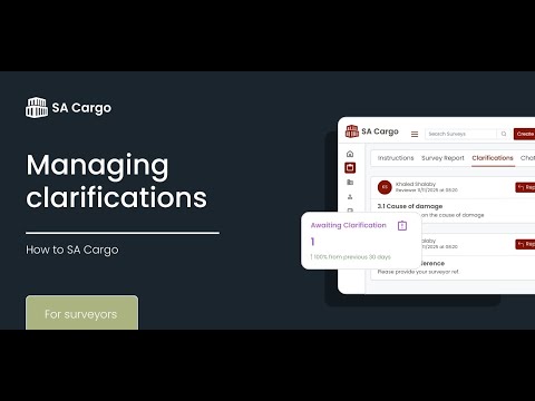 How to manage clarifications