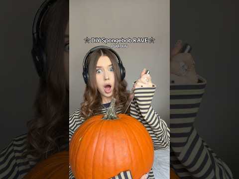 DIY SpongeBob RAVE Pumpkin CARVING Bikini BOTTOM Party